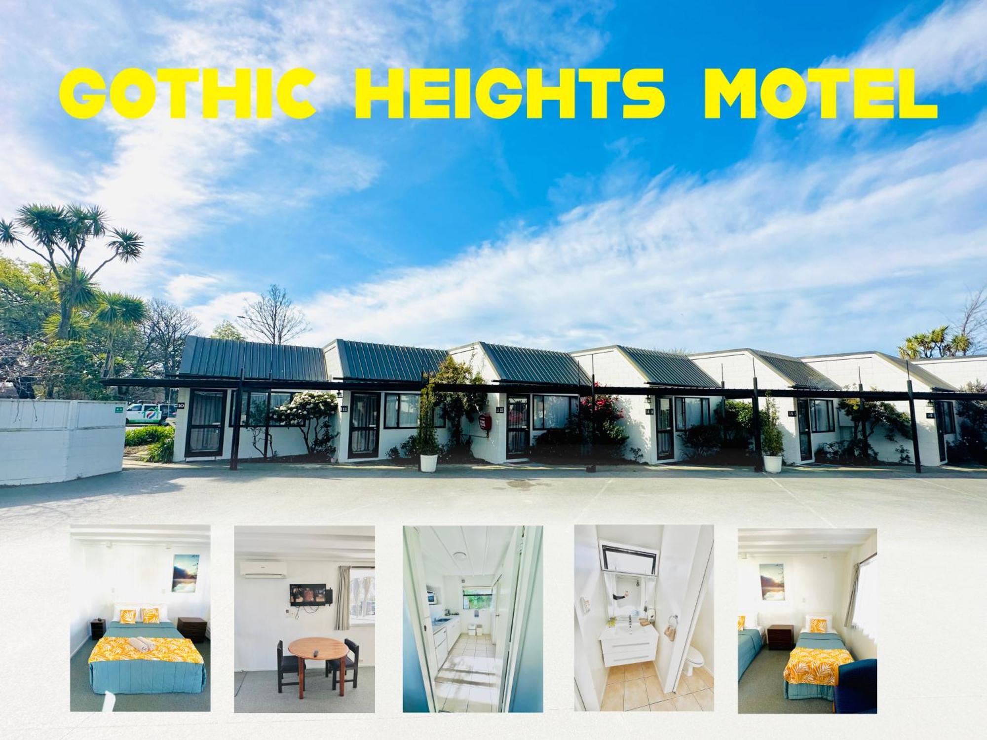 Gothic Heights Motel Christchurch Esterno foto